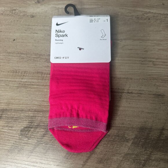 NWT Nike Women Spark Lightweight No Show Run Socks Pink Size Small (DA3589-667) - Picture 1 of 9